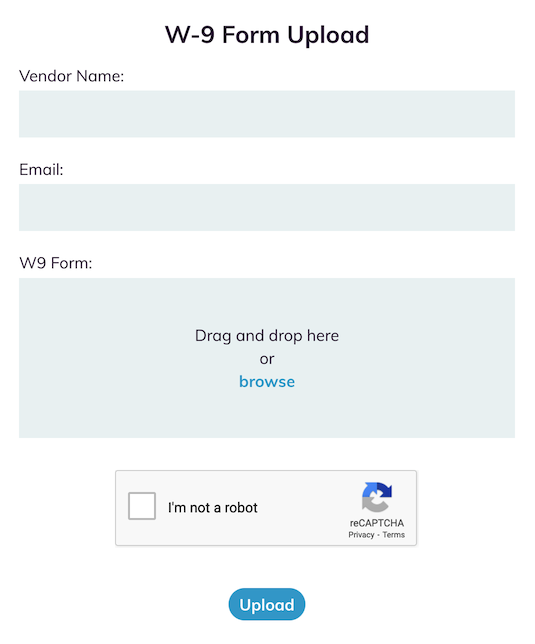 Vendor W-9 Data Refresh (Web Only) – Auditoria.ai