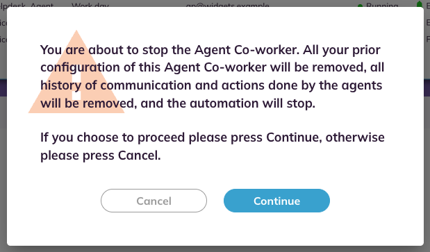 The Delete confirmation dialog over the Running Instances popup.